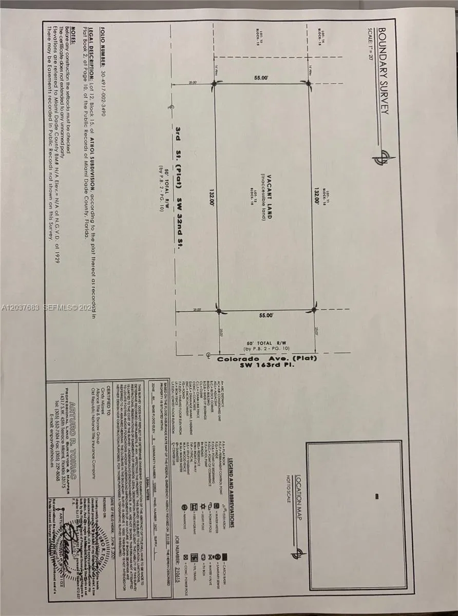 Foto de propiedad en 0 0, Miami, FL 33185 Miami con MLS# 
