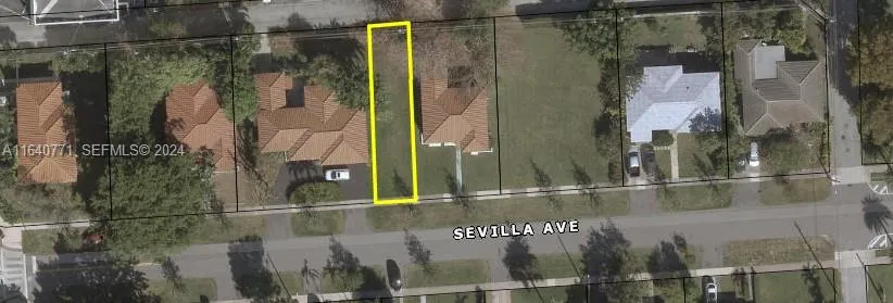 Foto de propiedad en 0 Sevilla Avenue, Coral Gables, FL 33134 Coral Gables con MLS# 