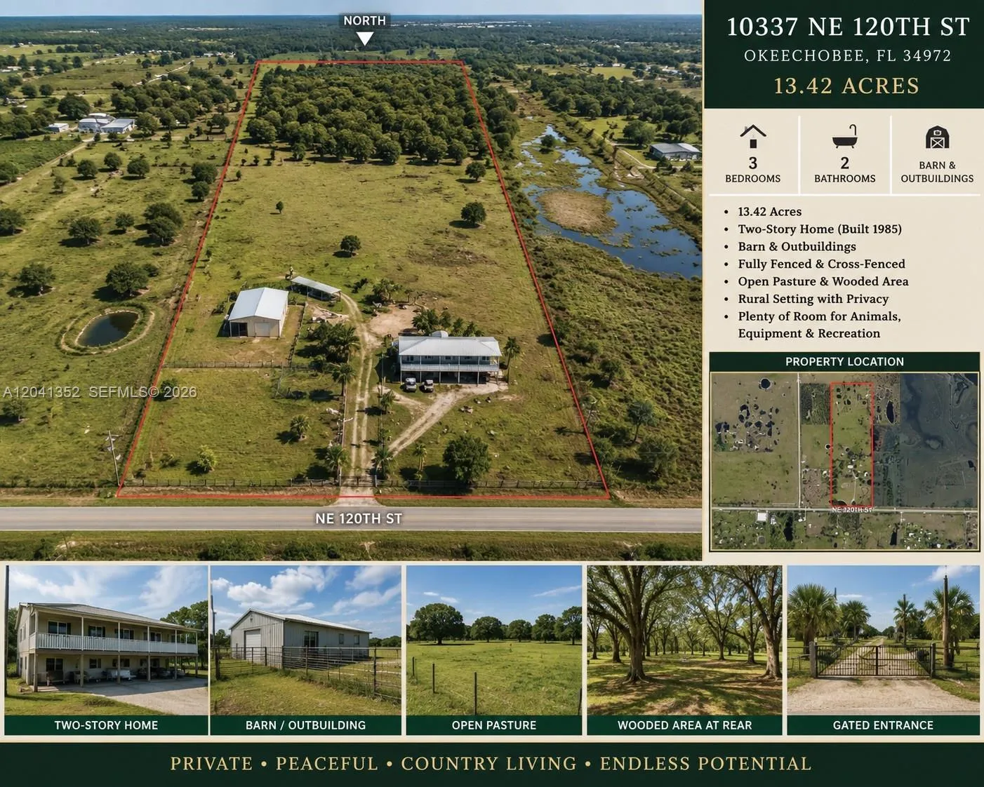 En Venta 10337 NE 120th, Okeechobee, FL 34972, Okeechobee, FL 34972