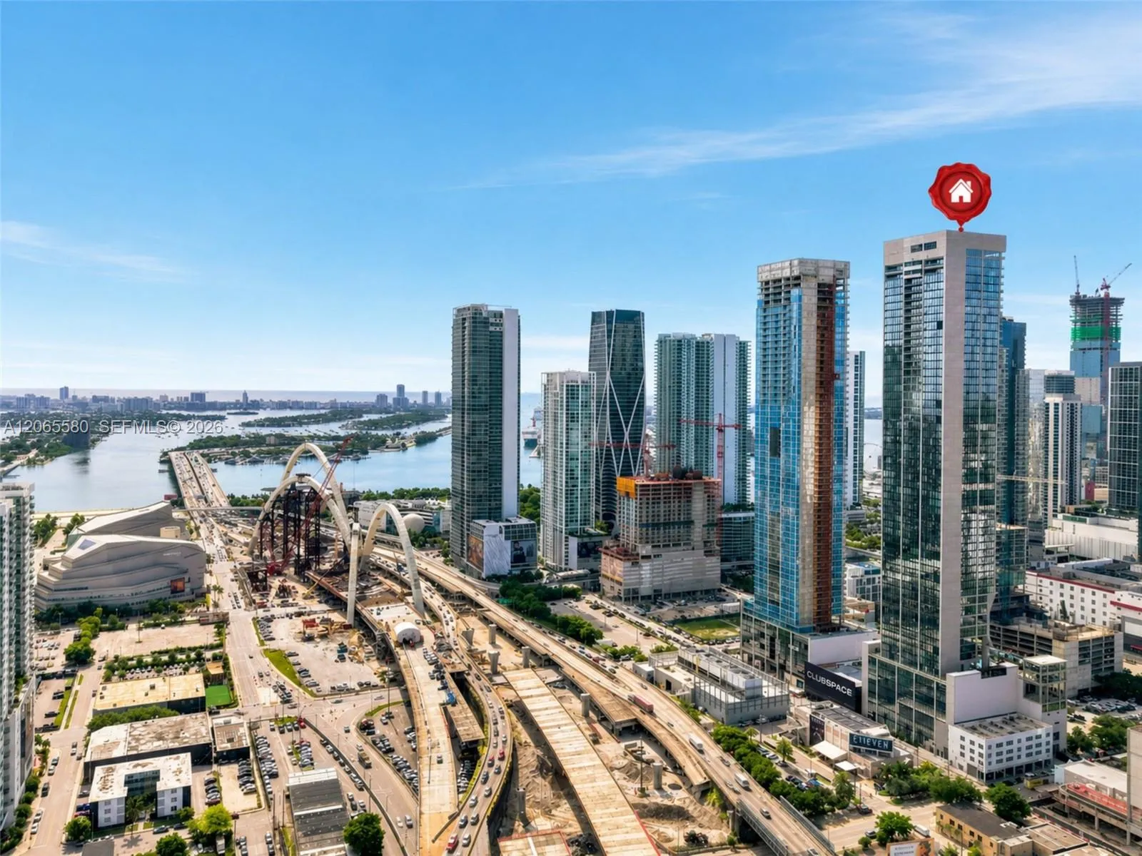 Foto de propiedad en 20 NE 11th 2505, Miami, FL 33132 Miami con MLS#