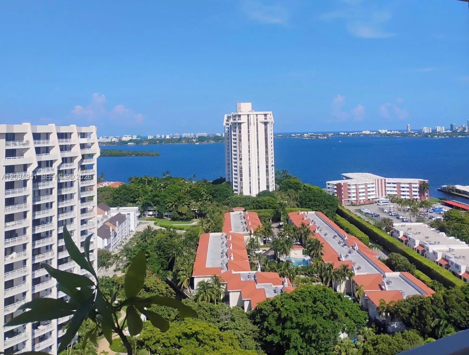 This view is from the balcony of the unit.