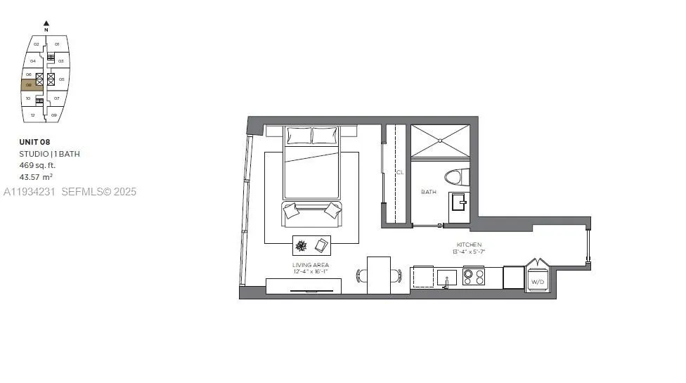 Foto de propiedad en 225 N Miami Avenue 1708, Miami, FL 33128 Miami con MLS# 