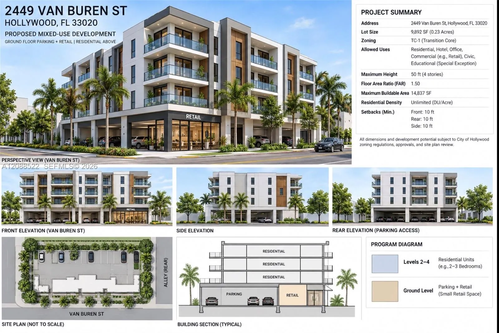 En Venta 2449 Van Buren Street, Hollywood, FL 33020, Hollywood, FL 33020