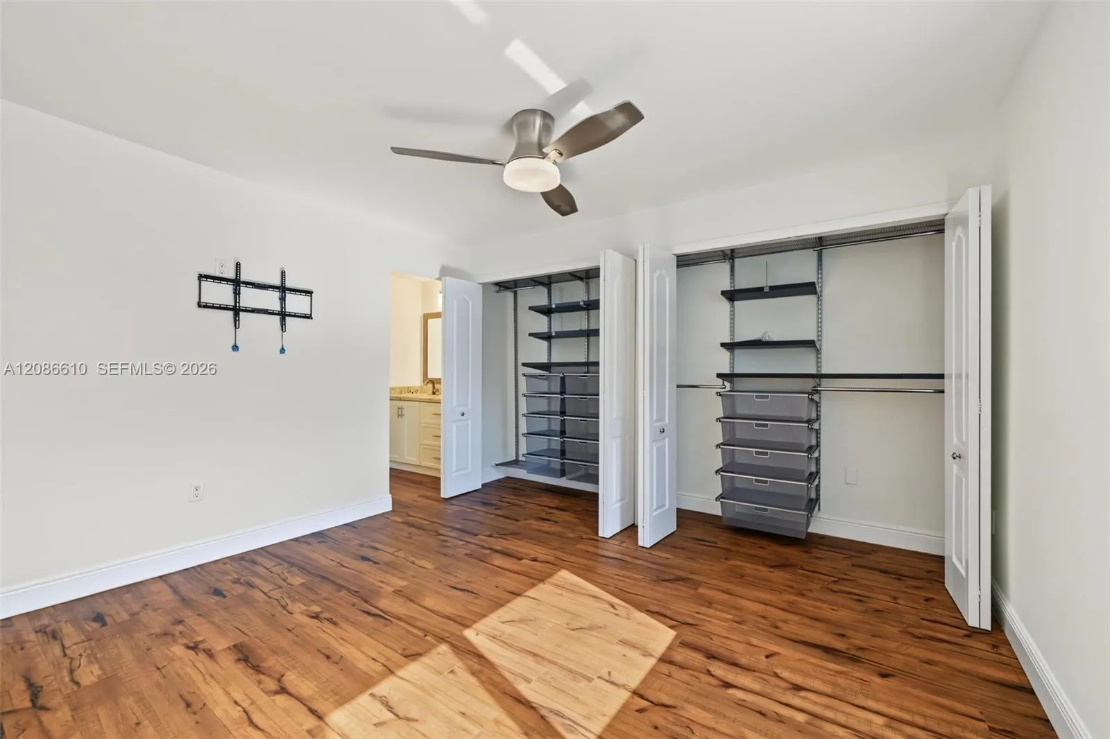 Generous closets with built-in organization make keeping everything in its place a whole lot easier.