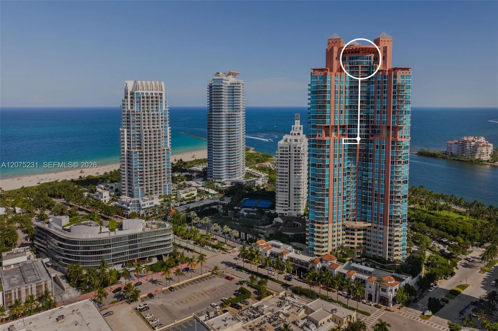 Foto de propiedad en 300 Pointe Drive 2806, Miami Beach, FL 33139 Miami Beach con MLS# 
