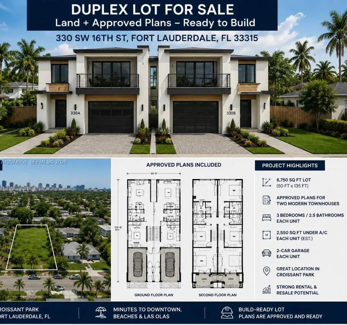 En Venta 330 SW 16th Street, Fort Lauderdale, FL 33315, Fort Lauderdale, FL 33315