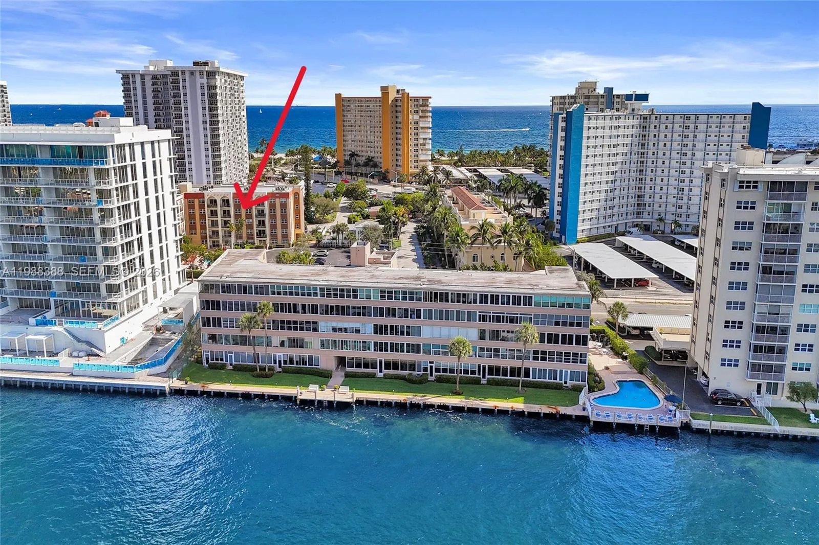 Foto de propiedad en 400 N Riverside Drive 214, Pompano Beach, FL 33062 Pompano Beach con MLS# 