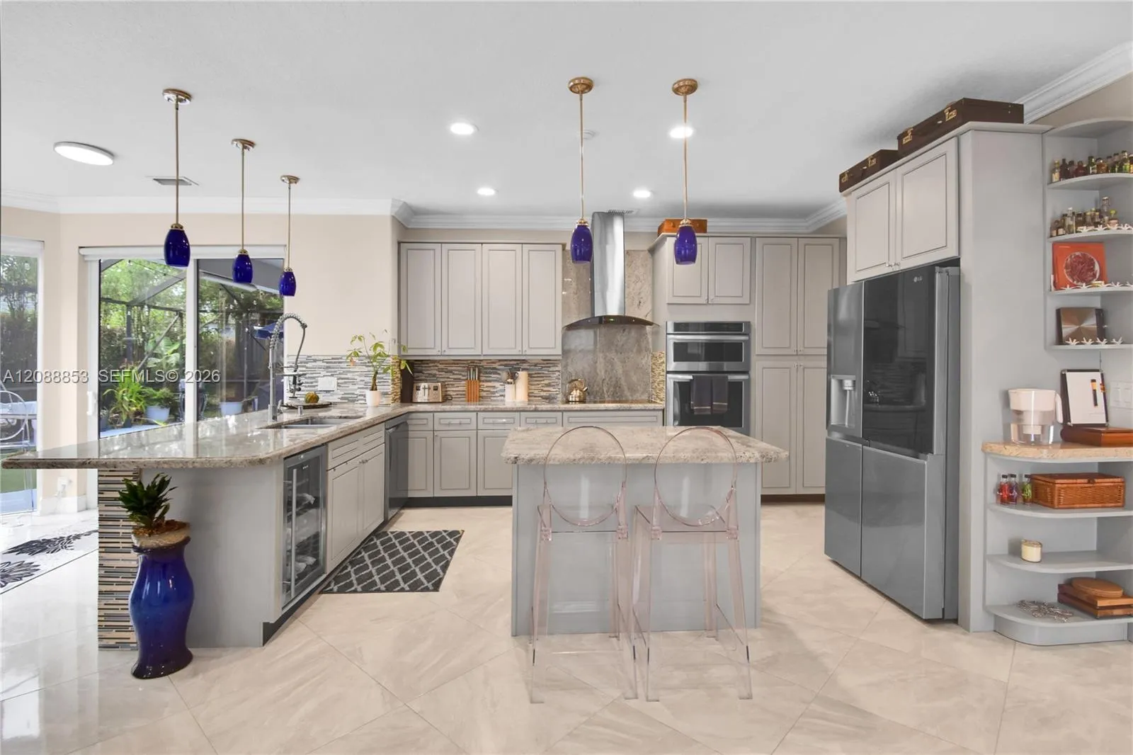 Beautiful open kitchen with ample storage and functional design