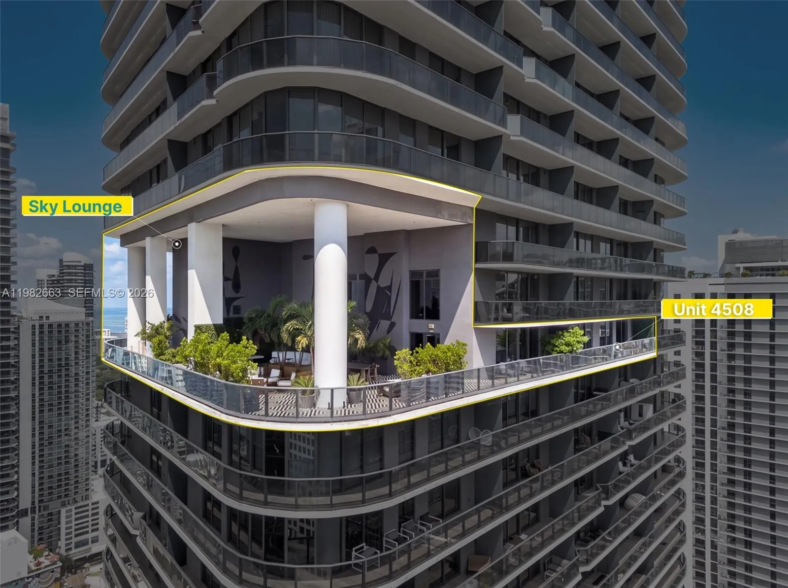 Foto de propiedad en 801 S Miami Avenue 4508, Miami, FL 33130 Miami con MLS# 