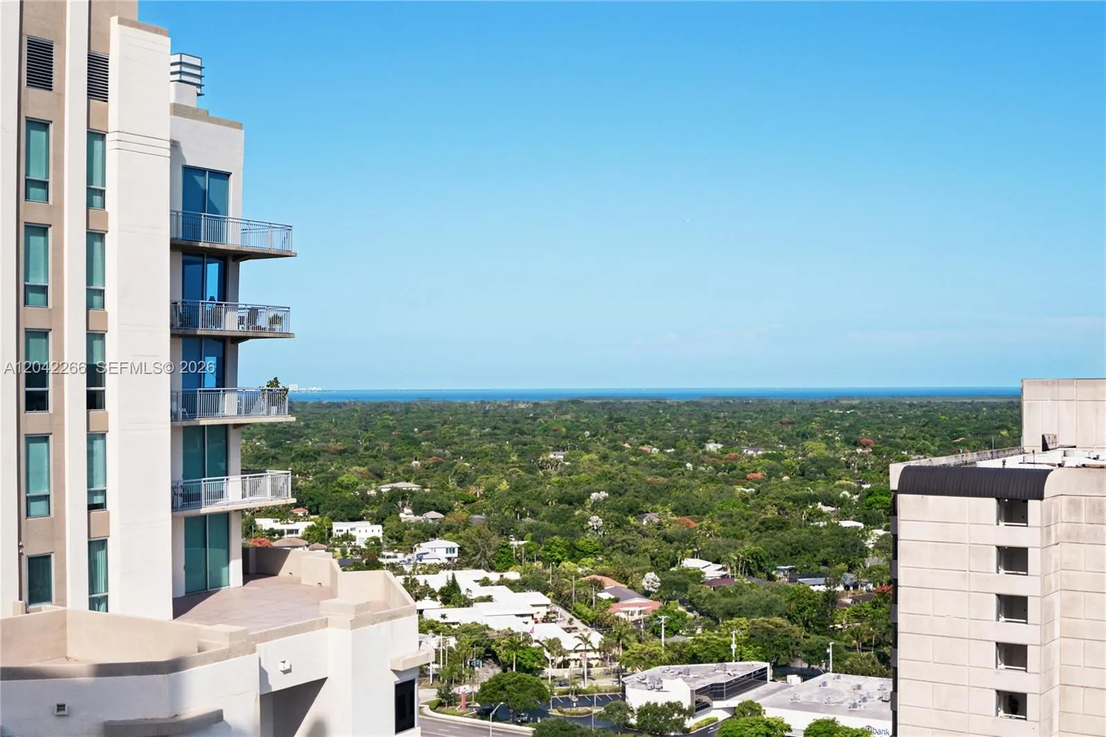 Panoramic views of Miami from the 24th floor. Bay views to sunset views