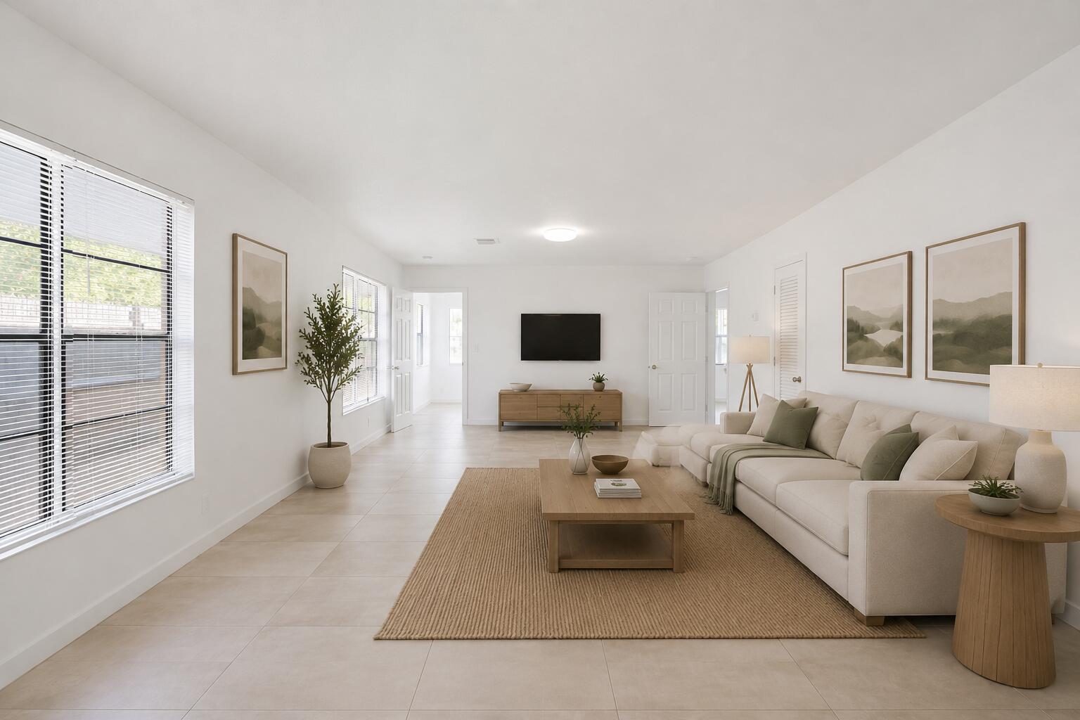 Virtually staged, if using the property as a single-family home