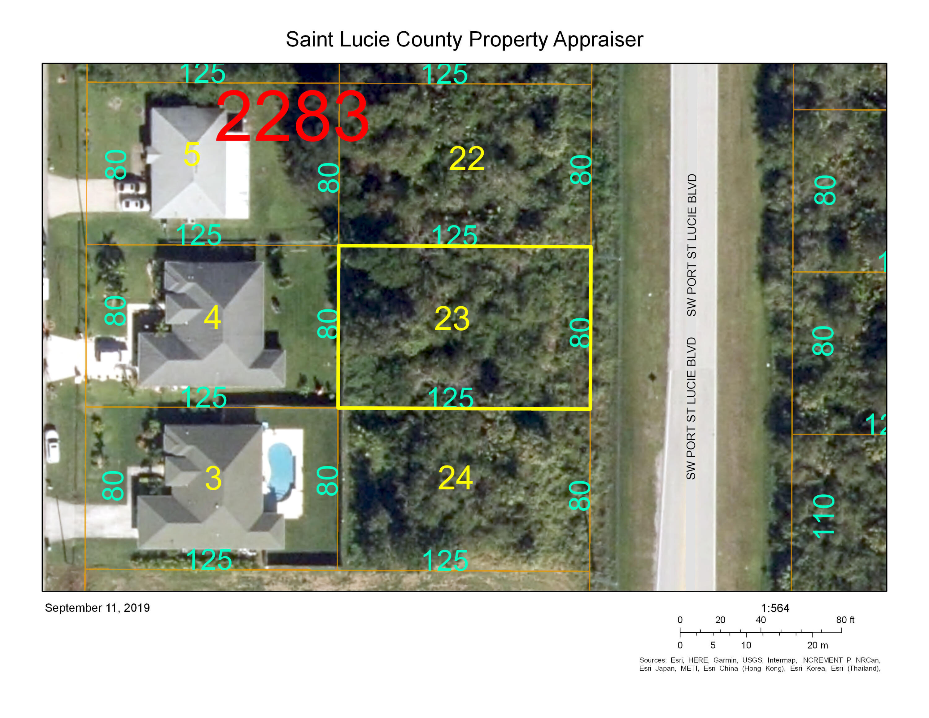 Foto de propiedad en 4480 SW Port St Lucie Street, Port St. Lucie, FL 34953 Port St. Lucie con MLS# 