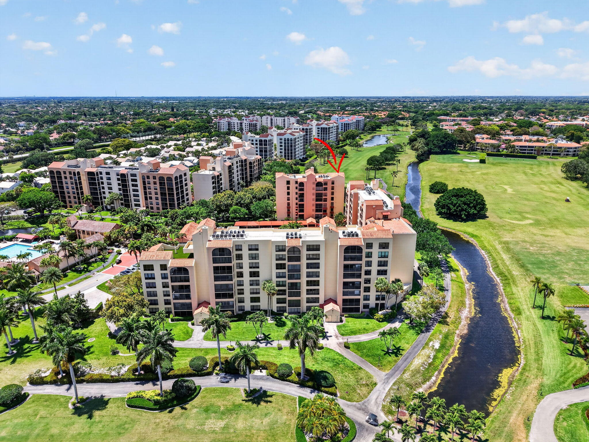 aeriel view Promenade Boca Pointe