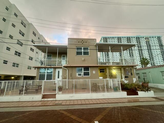 large corner property, with lots of outside space