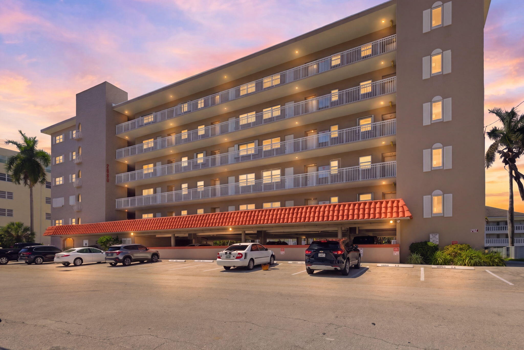 Twilight Photo of Front of Building