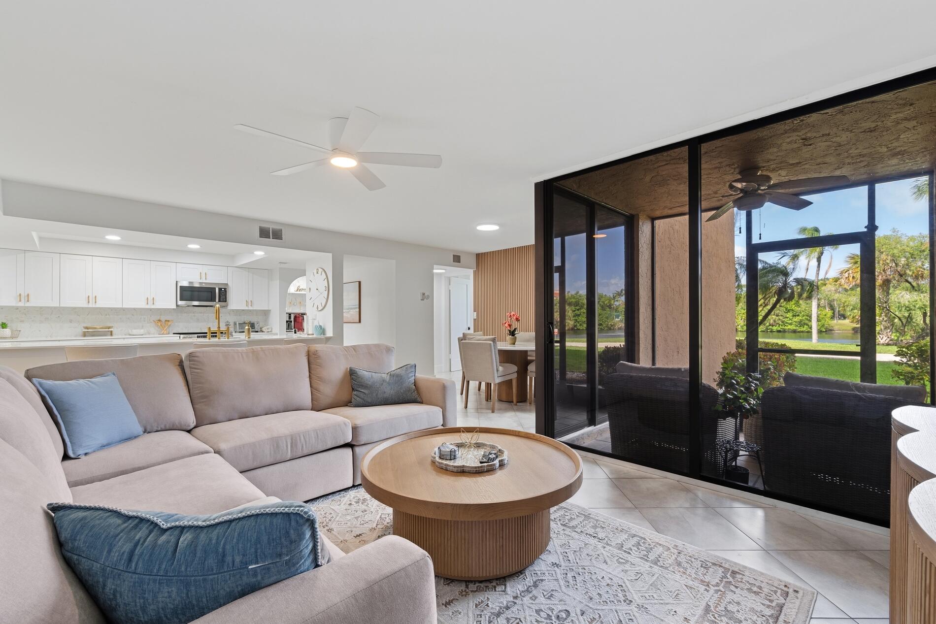 Beautifully updated and furnished 1st floor condo.