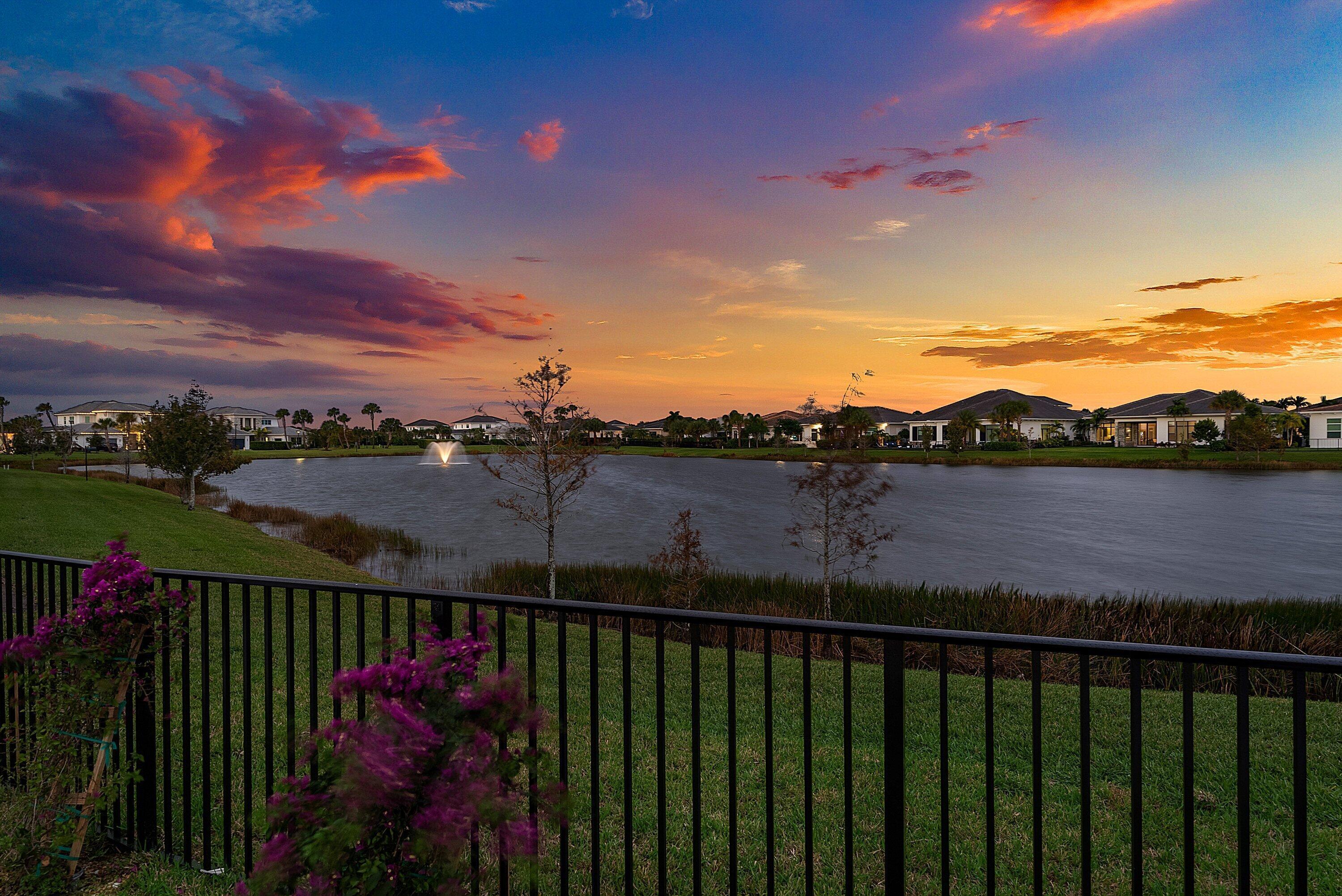 Spectacular Sunsets over the lake! Last of the prime water Lots in Coral Isles!