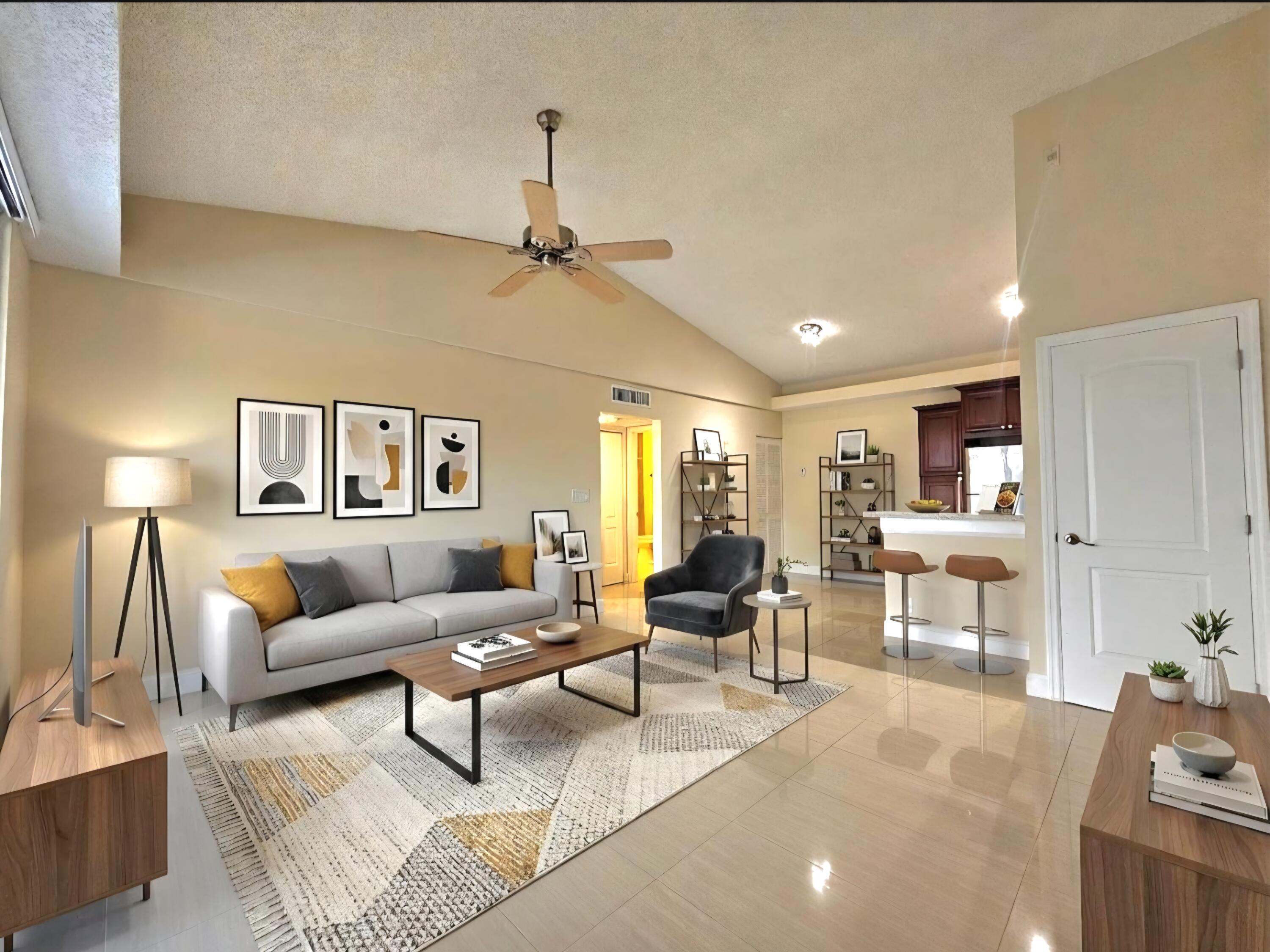 WELCOME TO YOUR NEW PLACE TO CALL HOME. SPACIOUS LIVING/DINING ROOM. virtually staged