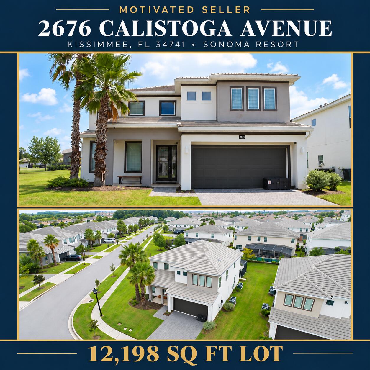 Foto de propiedad en 2676 Calistoga Avenue, Kissimmee, FL 34741 Kissimmee con MLS# 