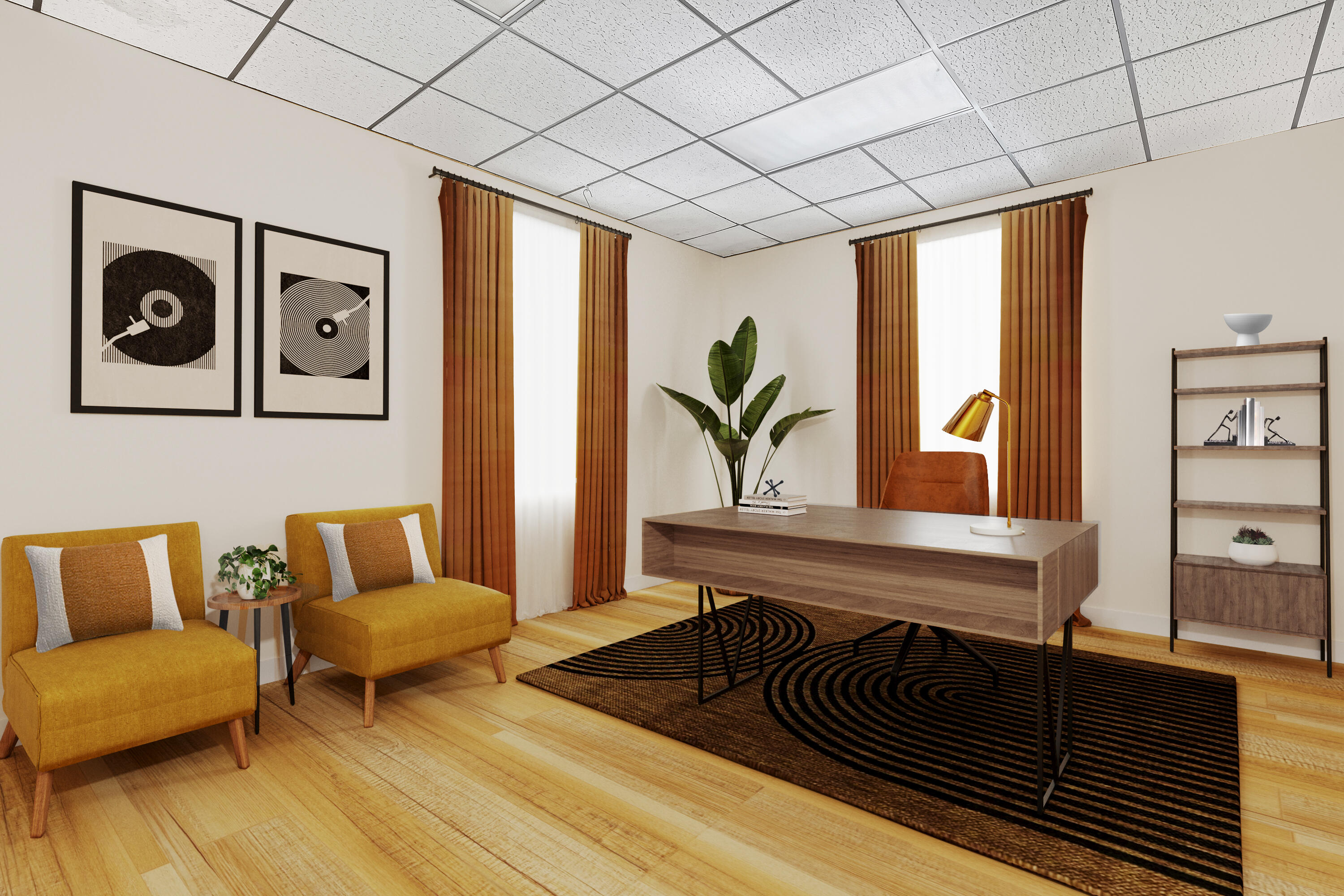 Conceptual office design/Reality Staginh