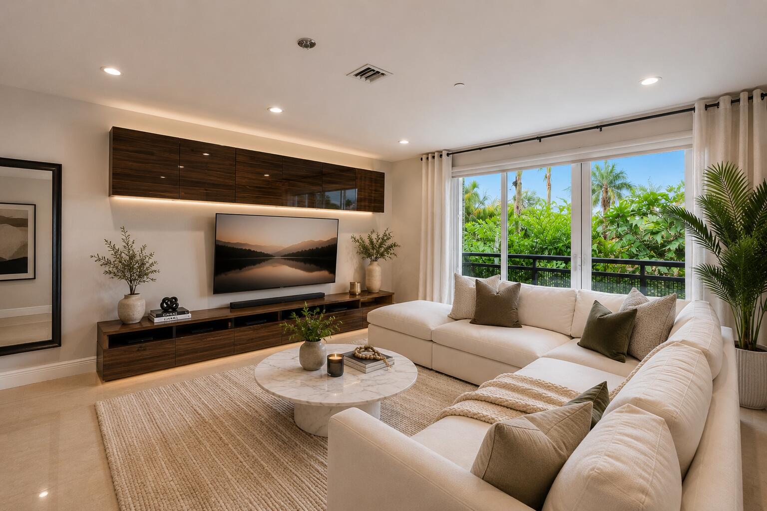 Virtually staged. Living room