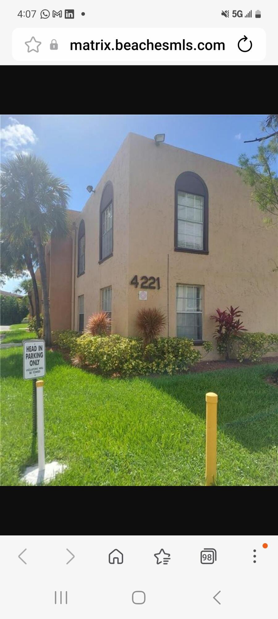 Foto de propiedad en 4221 NW 19TH Street NW 296, Lauderhill, FL 33313 Lauderhill con MLS# 
