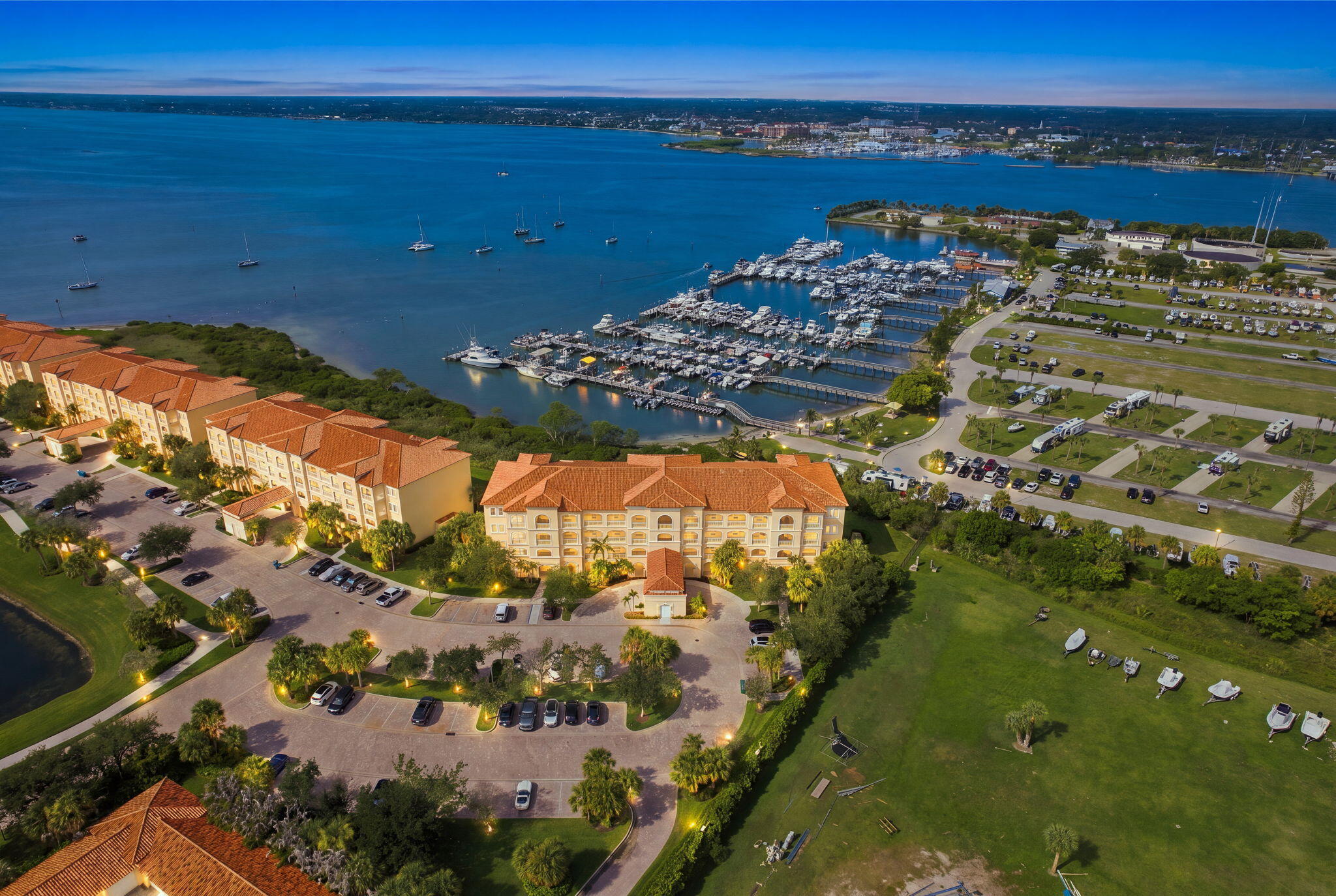 Bldg 34 overlooking the Intracoastal Waterway and Neighboring Marina