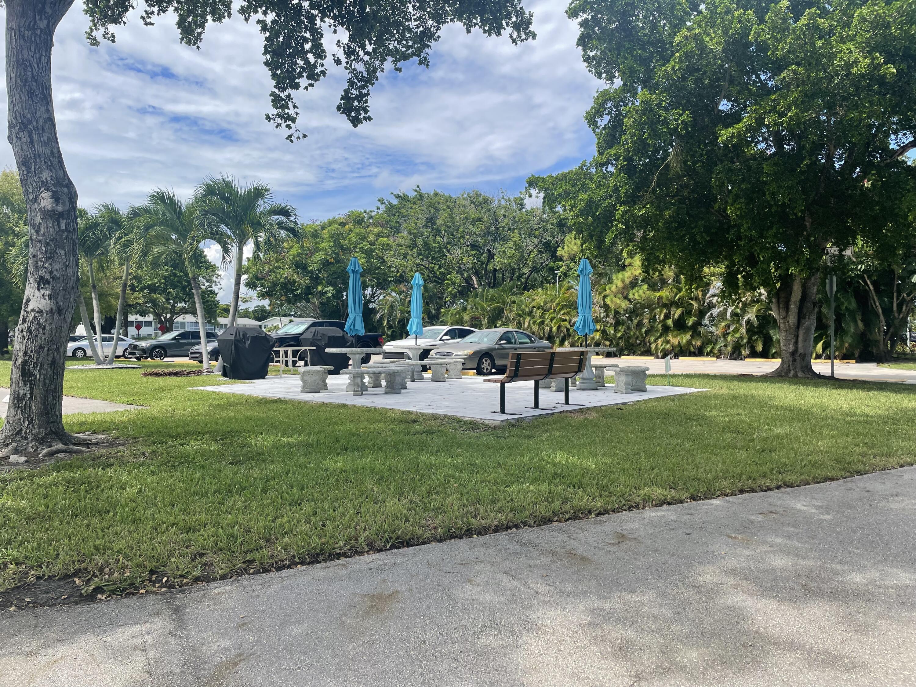 BBQ area for building residents