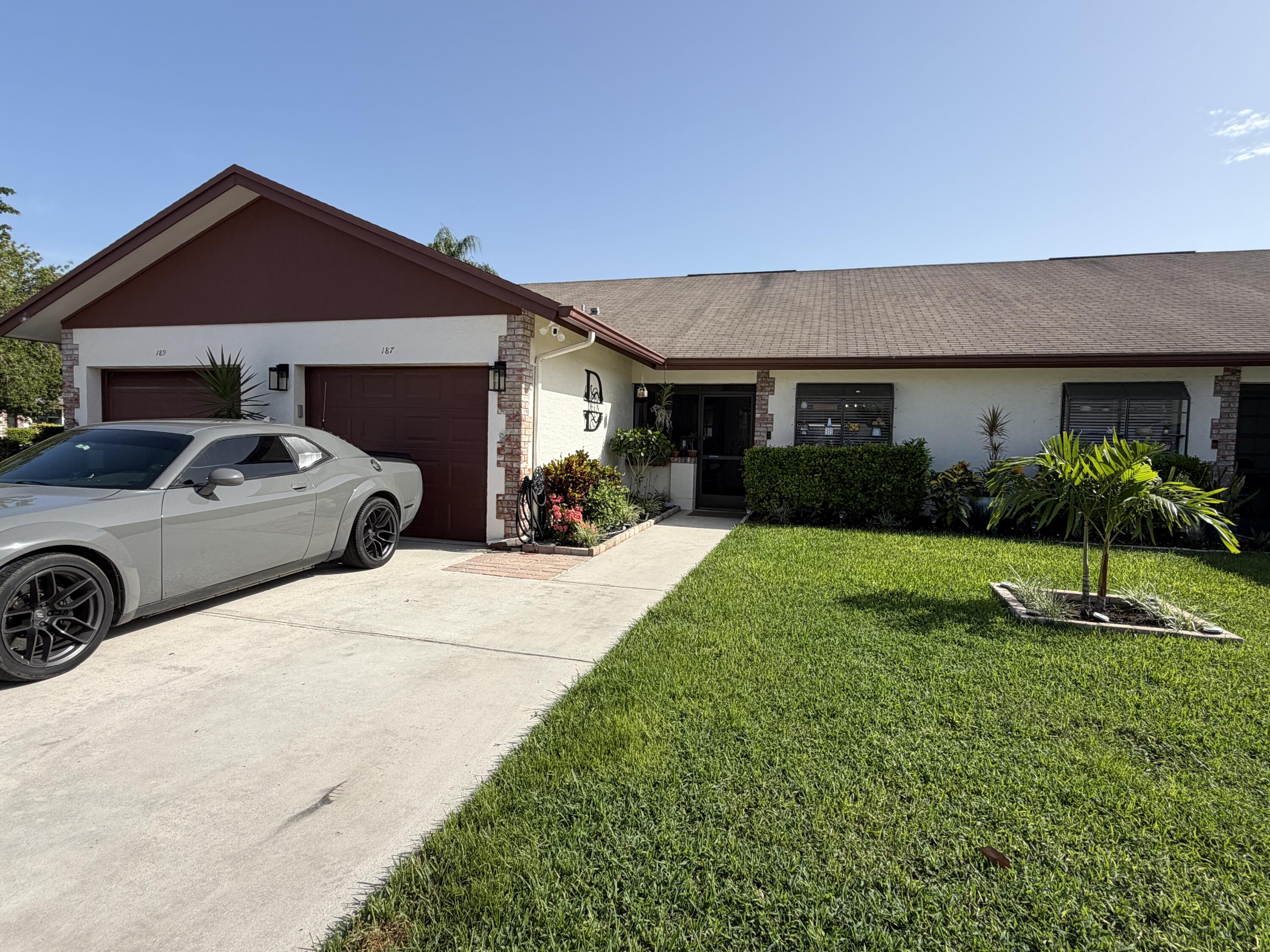 Front of house with garage