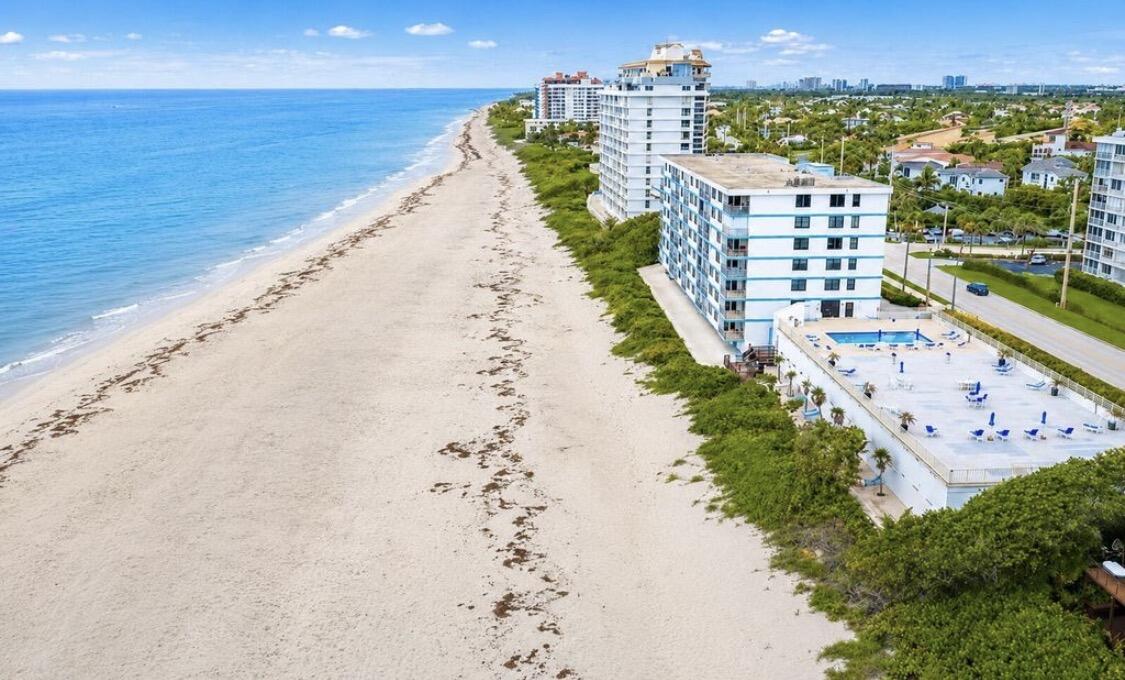 Directly on the sand with unobstructed views of the Atlantic Ocean
