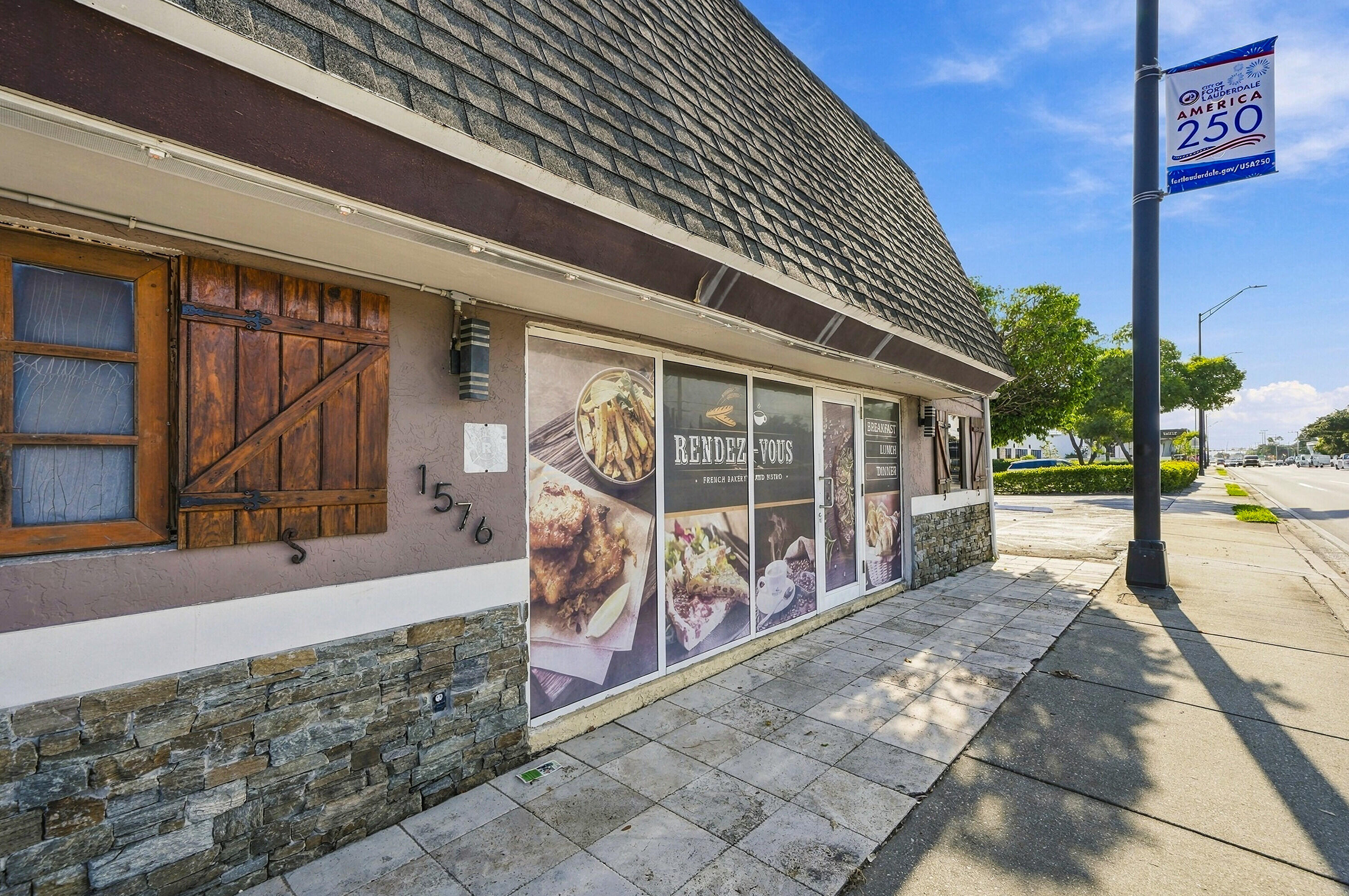 Front of building