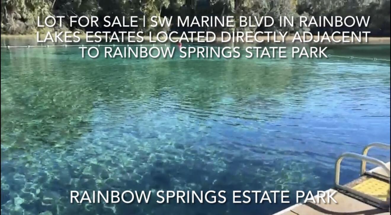 LOT FOR SALE | SW Marine Blvd in Rainbow Lakes Estate Community is Located directly adjacent to Rainbow Springs State Park.
Discover the opportunity to build your dream home in Rainbow Lakes Estates, a peaceful community surrounded by natural beauty.  this property offers easy access to the area’s beautiful springs, outdoor recreation, and serene Florida landscape. Build your future here!