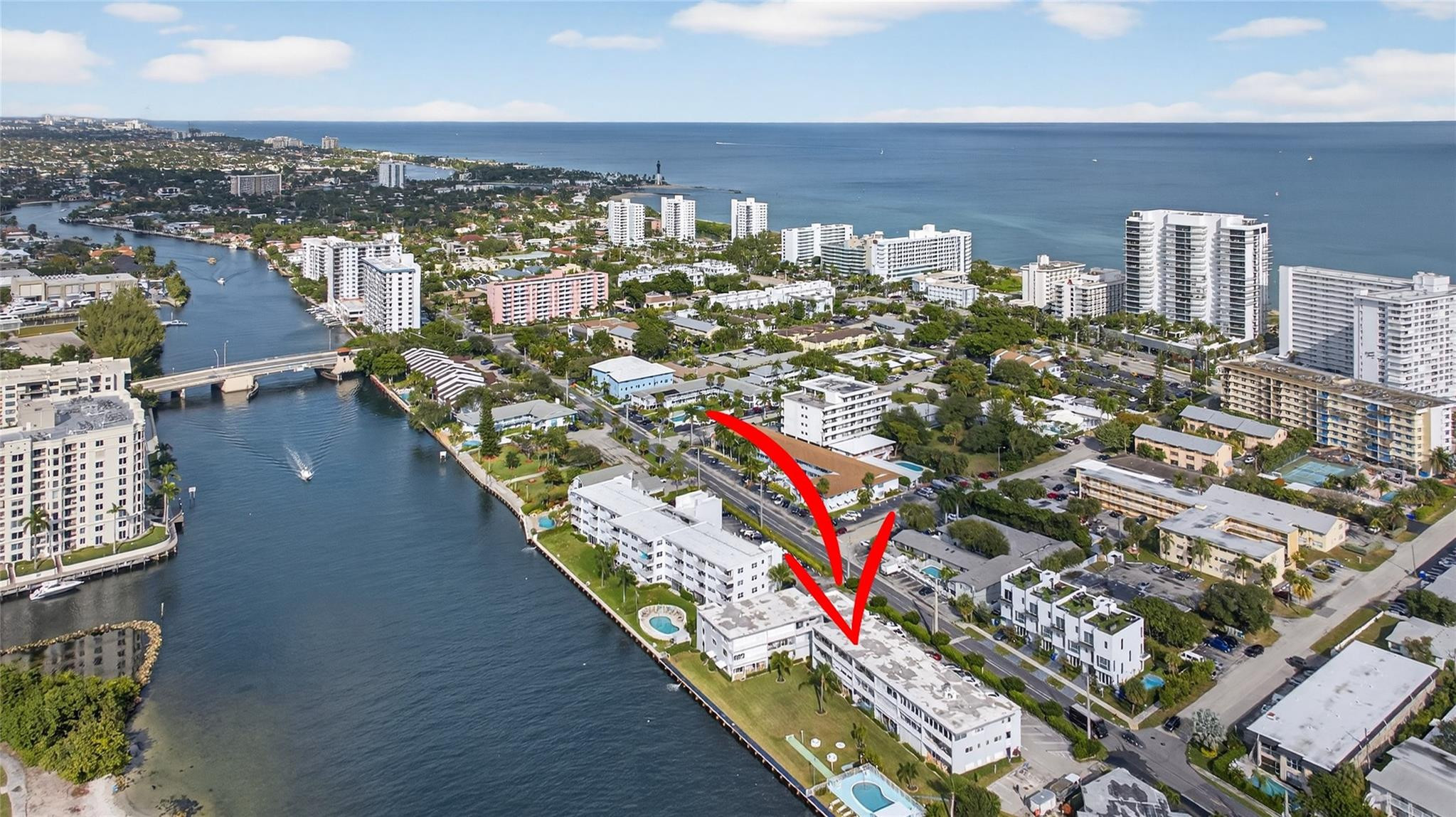 Foto de propiedad en 1001 N Riverside Drive 305, Pompano Beach, FL 33062 Pompano Beach con MLS# 