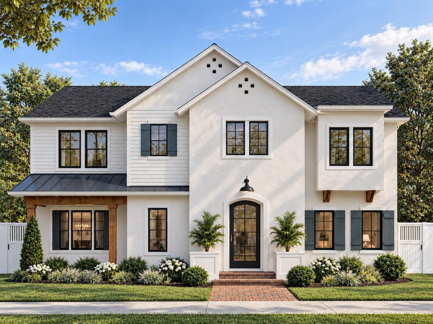 Lot 1- Rosewood Porch Plan rendering