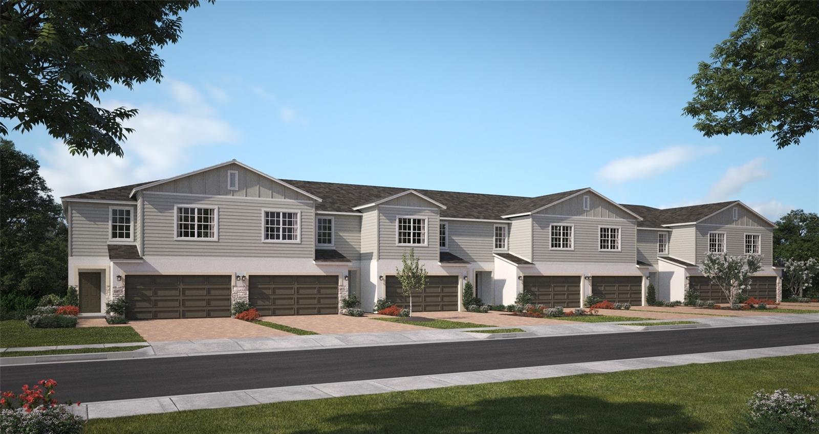 Townhome Building Exterior Rendering