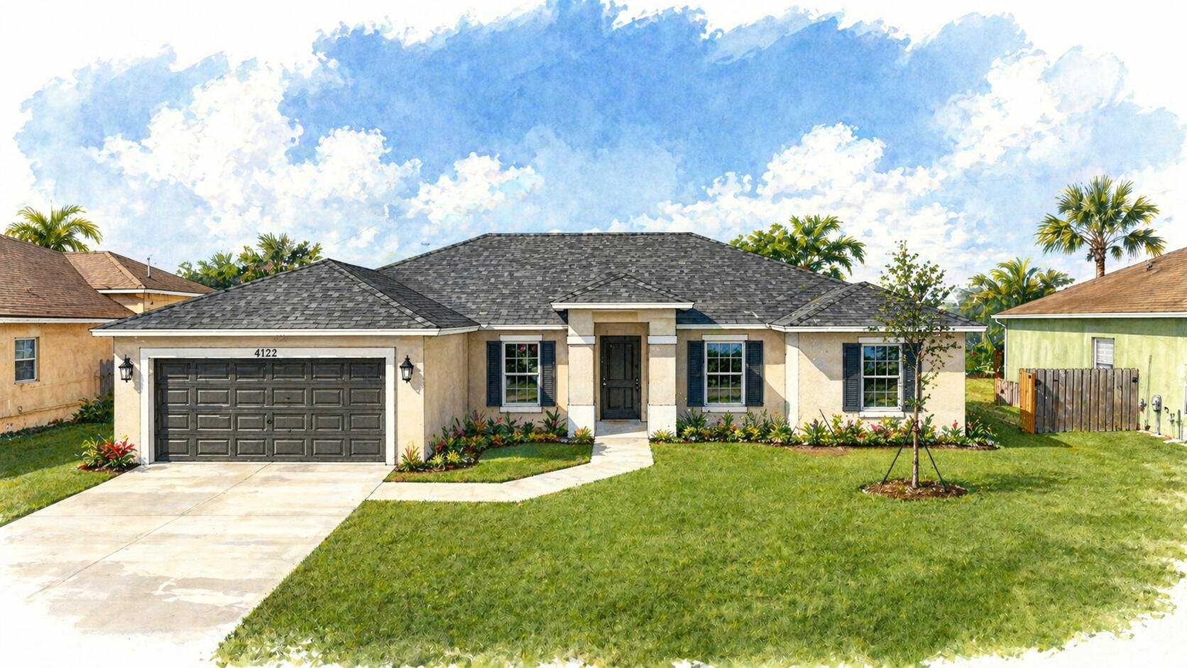 Foto de propiedad en 4122 SW Baird Street, Port St. Lucie, FL 34953 Port St. Lucie con MLS# 