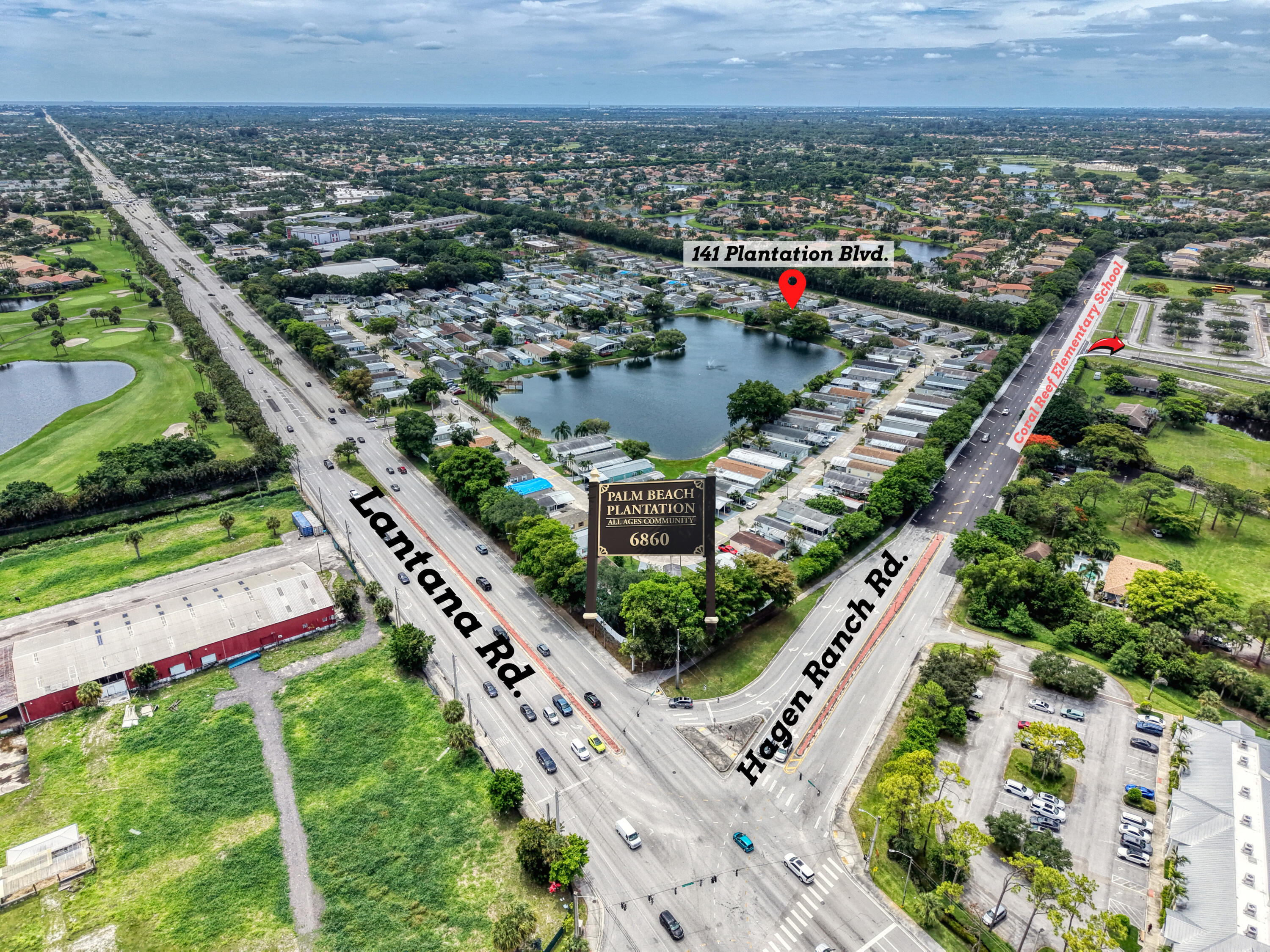 Foto de propiedad en 141 Plantation Boulevard, Lake Worth, FL 33467 Lake Worth con MLS# 