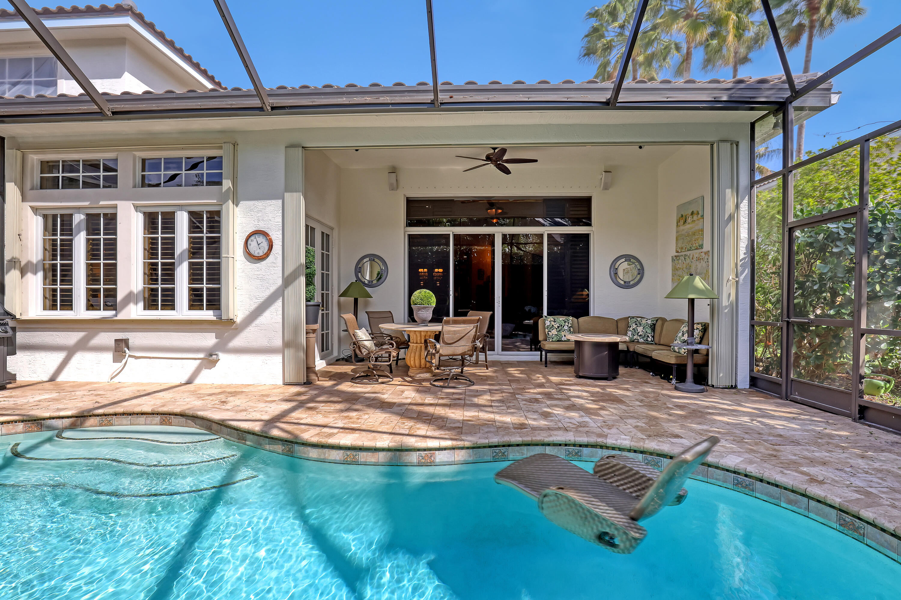 Private pool south facing