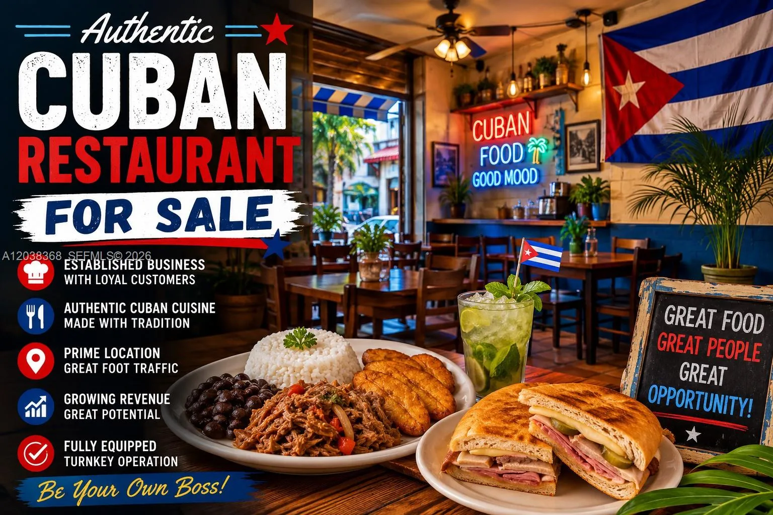 Foto de propiedad en Restaurant for Sale Restaurant For Sale High Traffic & Ready To Operat, Coral Gables, FL 33145 Coral Gables con MLS# 