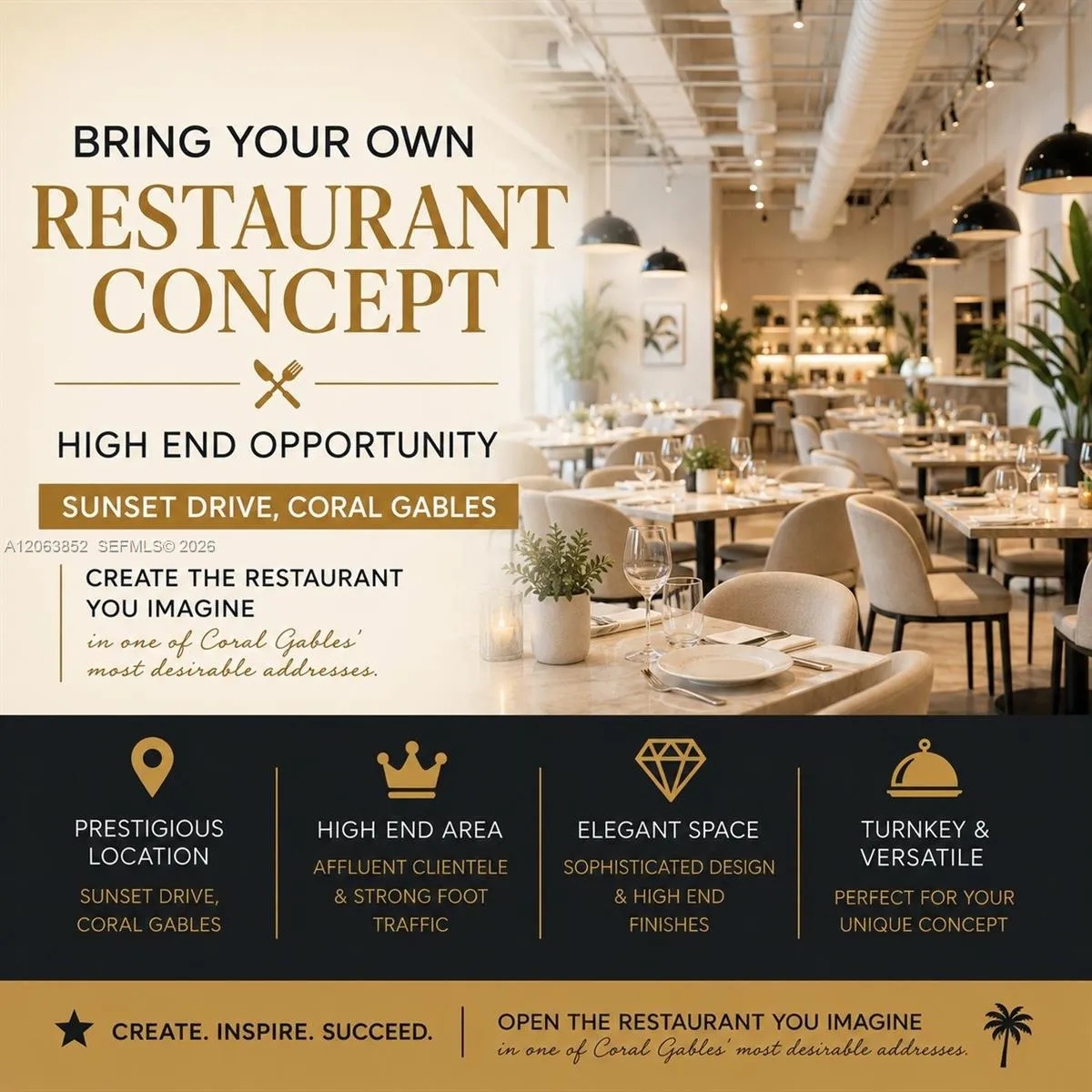 Foto de propiedad en SUNSET DR Sunset Dr Restaurant Sunset Drive, Coral Gables, FL 33143 Coral Gables con MLS# 