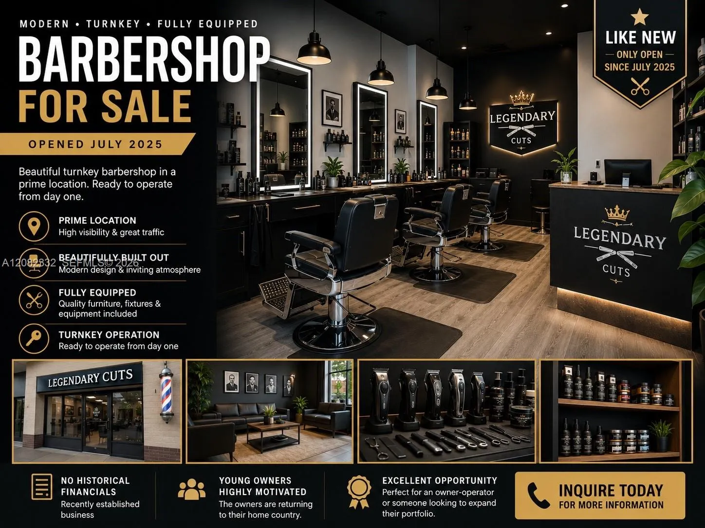 Foto de propiedad en Turnkey Modern Barbershop In Prime Location, Fort Lauderdale, FL 33308 Fort Lauderdale con MLS# 